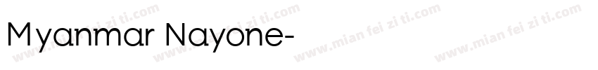 Myanmar Nayone字体转换